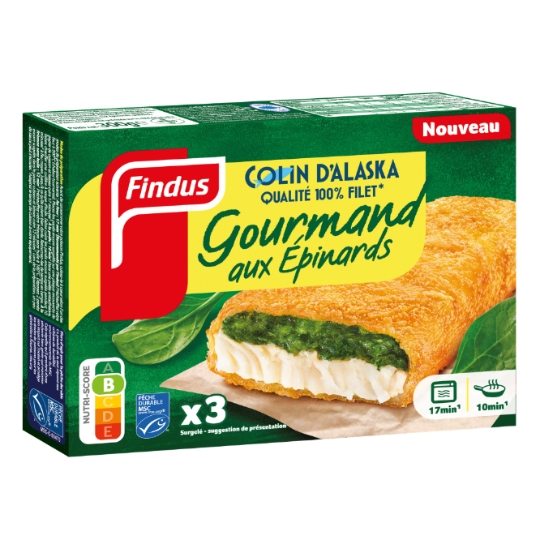 Colin D'Alaska Gourmand Aux Epinards FINDUS