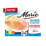 Plat cuisiné saumon au beurre blanc et échalotes  MARIE