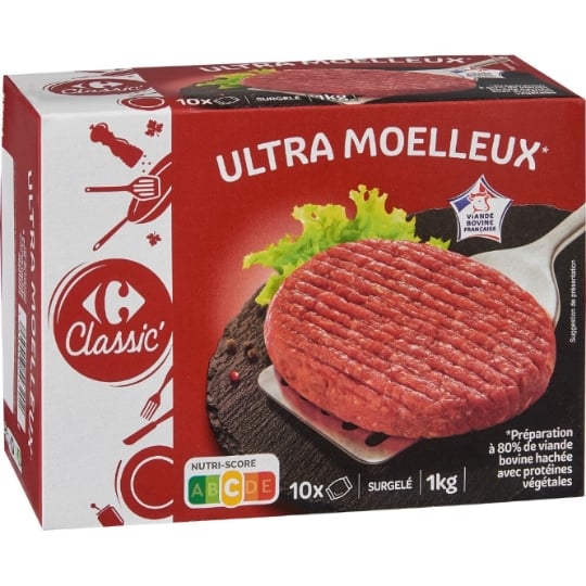 Haché au bœuf CARREFOUR CLASSIC'