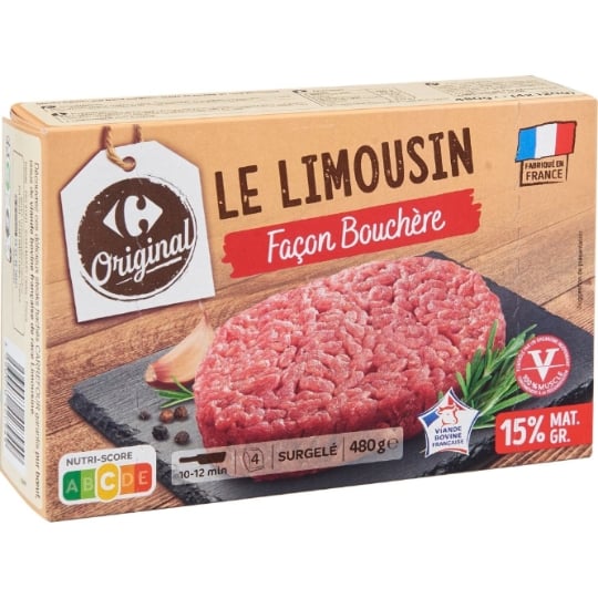 Steaks hachés façon bouchère 15% MG CARREFOUR ORIGINAL