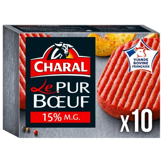 Steak Haché Pur Bœuf 15%MG CHARAL