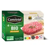Steak haché pur bœuf 15% MG Bio CONVIVIAL