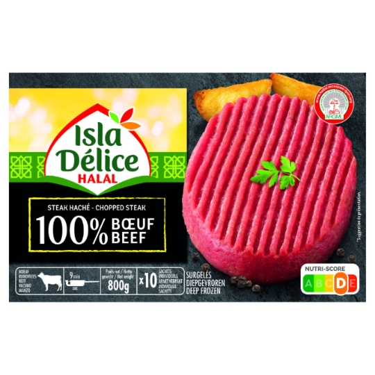 Steak haché halal 100% bœuf ISLA DELICE