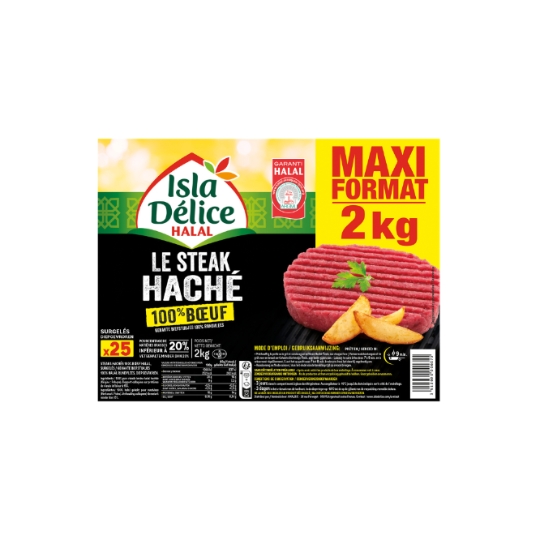 Steak Haché 100% Bœuf Halal ISLA DELICE