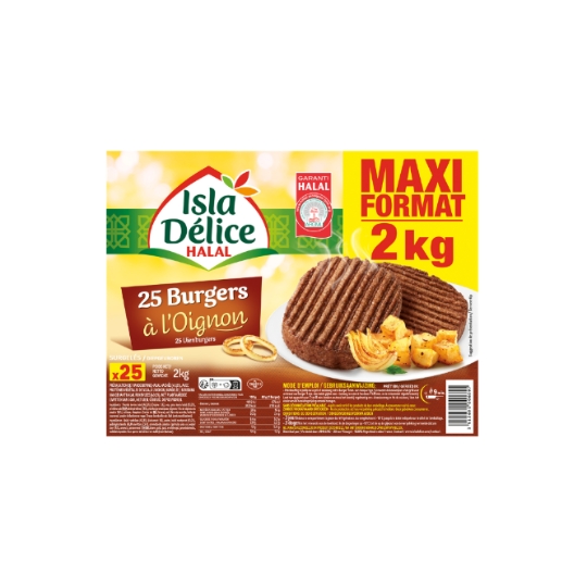 Burgers à l'Oignon Halal ISLA DELICE