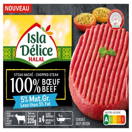 Steak Haché 100% Bœuf Halal ISLA DELICE