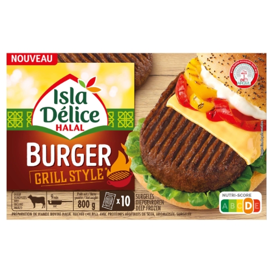 Steak Haché pour Burger Grill Style Halal ISLA DELICE