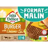 Burger Boeuf Halal aux Oignons Surgelé ISLA DELICE