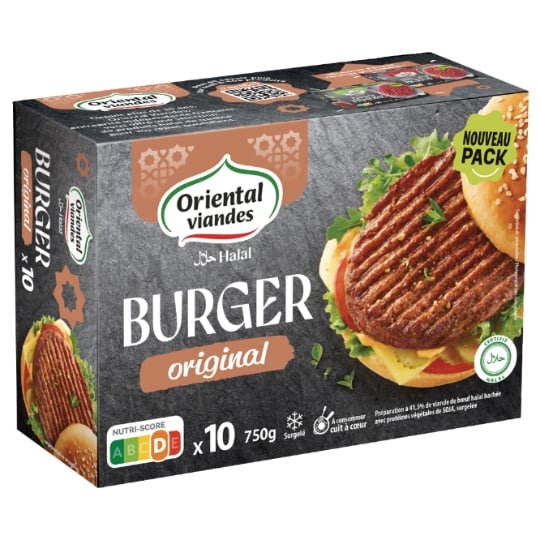 Burgers 20% MG Halal ORIENTAL VIANDES