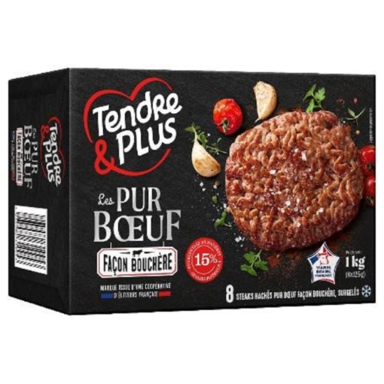 Steaks Hachés Pur Bœuf Façon Bouchère TENDRE & PLUS