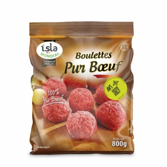 Boulettes pur bœuf Halal  ISLA MONDIAL