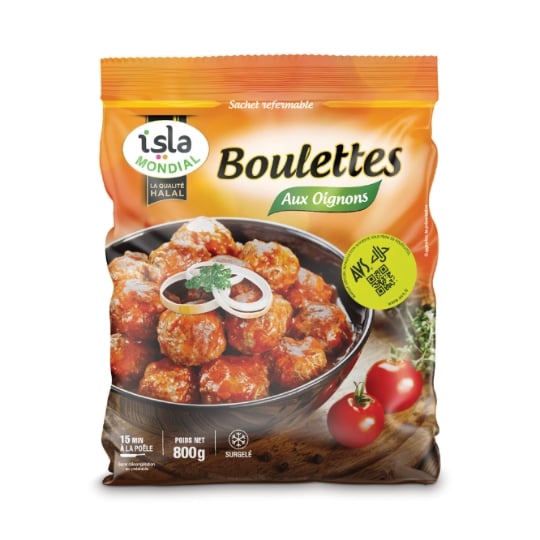 Boulettes à l'oignon Halal ISLA MONDIAL
