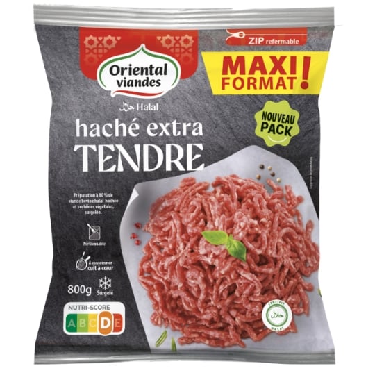 Haché de boeuf extra tendre halal 20 % MG ORIENTAL VIANDES