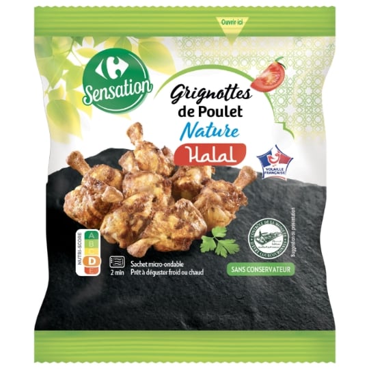 Grignottes de Poulet Rôties Halal CARREFOUR SENSATION