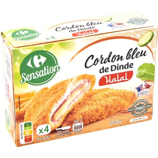 Cordon bleu de dinde halal CARREFOUR SENSATION
