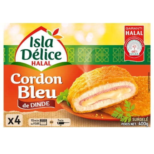 Cordons bleus halal de volaille ISLA DELICE