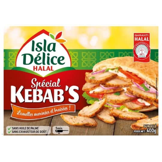 Lamelle de volaille  spéciale kebab Halal ISLA DELICE