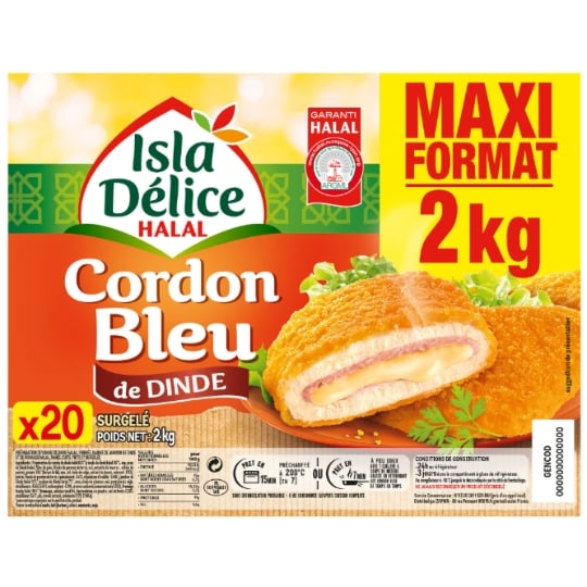 Cordons bleus halal volaille ISLA DELICE