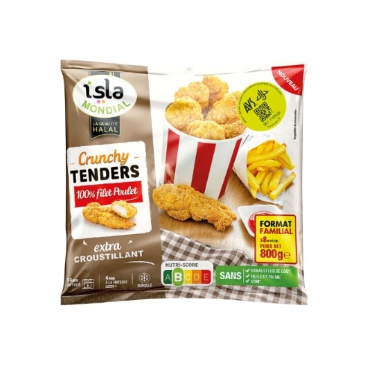 Tenders Crunchy 100% Filet de Poulet Halal ISLA MONDIAL