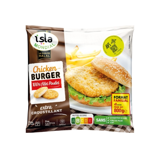 Chicken burger Halal ISLA MONDIAL