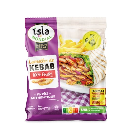 Lamelles de Kebab Halal ISLA MONDIAL