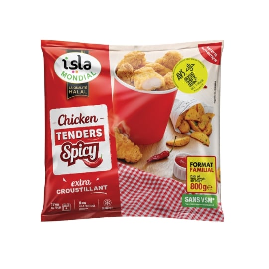 Tenders au Poulet Spicy Extra Croustillant Halal ISLA MONDIAL
