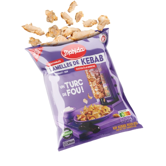 Lamelles de Kebab Poulet Cuites à la Broche Halal MAHIDA