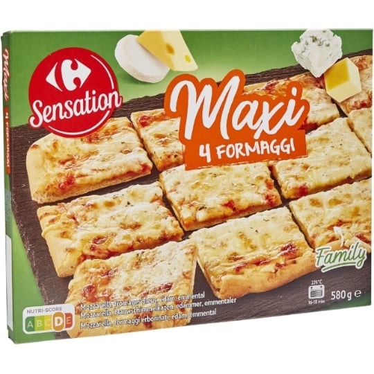 Pizza maxi 4 formaggi CARREFOUR SENSATION