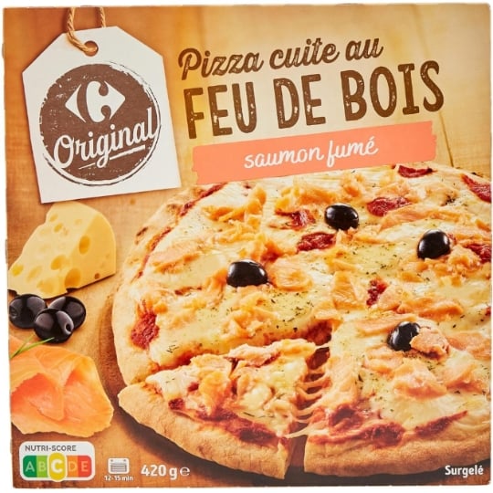 Pizza saumon fumé CARREFOUR ORIGINAL