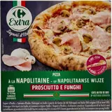 Pizza napolitaine Proscuitto E Funghi CARREFOUR EXTRA