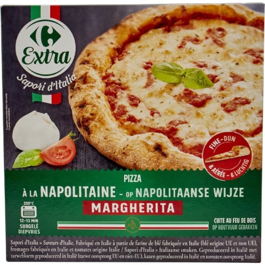 Pizza à la napolitaine Margherita CARREFOUR EXTRA