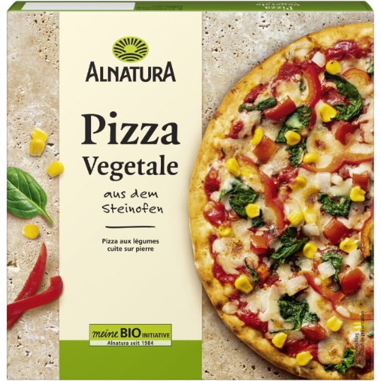 Pizza aux Légumes Bio Cuite sur Pierre ALNATURA