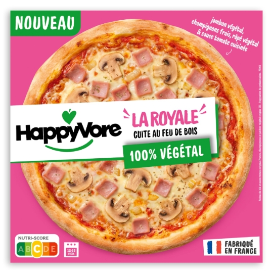 Pizza la Royale 100% Végétal Cuite au Feu de Bois HAPPYVORE