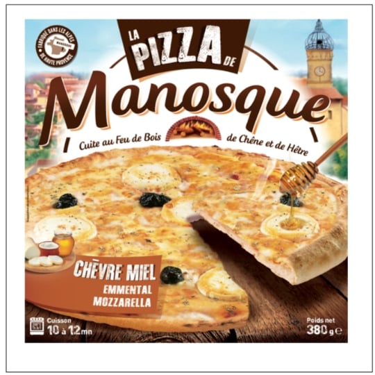 Pizza chèvre miel cuite au feu de bois  LA PIZZA DE MANOSQUE