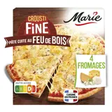 Pizza 4 Fromages Crousti Fine Pâte Cuite au Feu de Bois MARIE