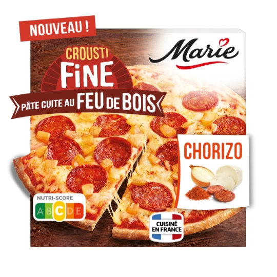 Pizza Chorizo Crousti Fine MARIE