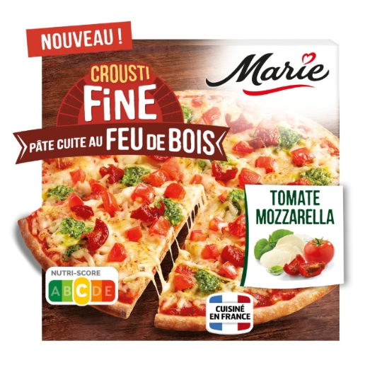 Pizza Tomate Mozzarella - Cuite Au feu de Bois CroustiFine MARIE