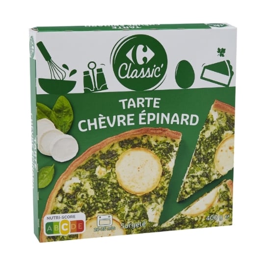Tarte chèvre épinard CARREFOUR CLASSIC'