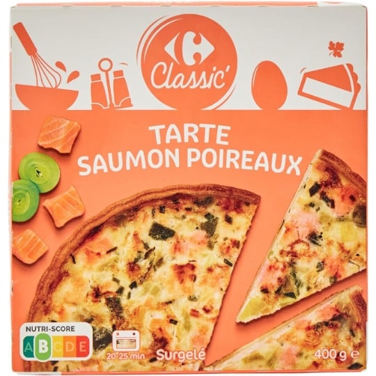 Tarte saumon poireaux CARREFOUR CLASSIC'