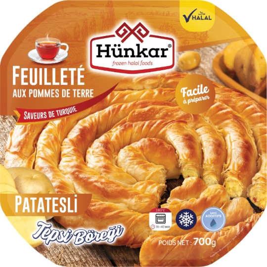Pâte Feuilletée aux Pommes de Terre Halal HUNKAR