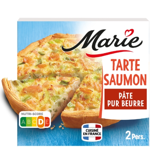 Tarte saumon/poireaux-crème MARIE