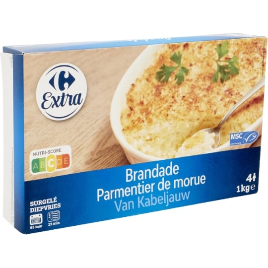 Brandade parmentier de morue msc - surgelé CARREFOUR EXTRA