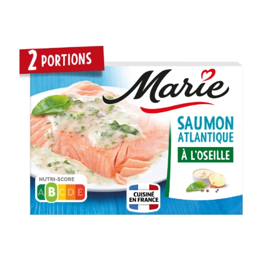 Plats cuisinés saumon/sauce oseille MARIE