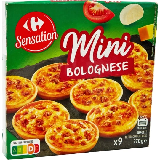 Mini pizzas Bolognaise CARREFOUR SENSATION