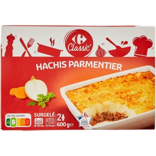 Plat cuisiné hachis parmentier CARREFOUR CLASSIC'