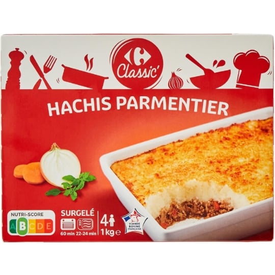 Plat cuisiné hachis parmentier CARREFOUR CLASSIC'