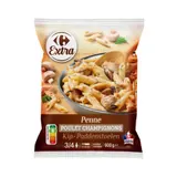 Poêlée de pâtes surgelé, sauce crémeuse aux champignons et volaille française CARREFOUR EXTRA
