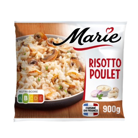 Plats cuisinés risotto poulet/champignons MARIE