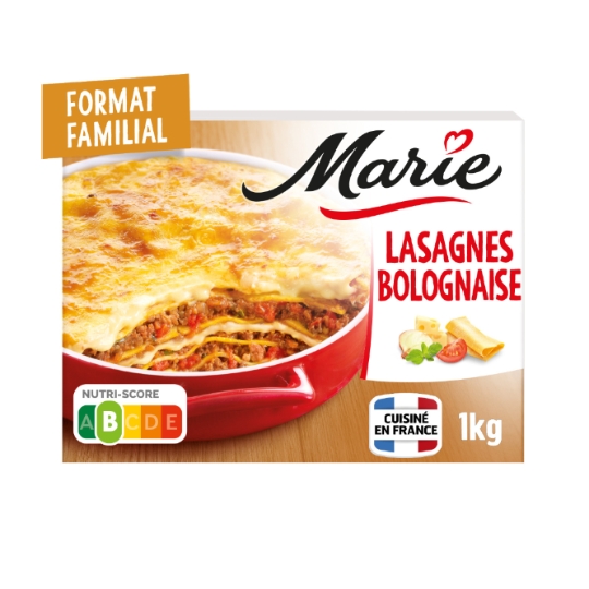 Plat cuisiné lasagne à la Bolognaise MARIE