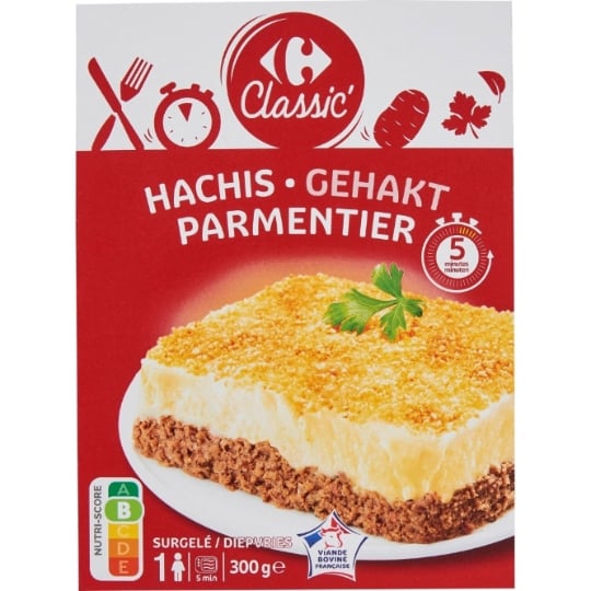 Plat cuisiné hachis parmentier CARREFOUR CLASSIC'
